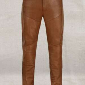 Log Cabin Brown Wax Noach Leather Pants
