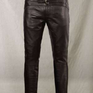 Soft Dark Brown Jim Morrison Leather Pants
